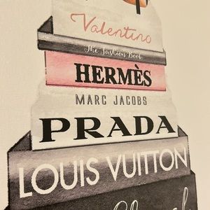 Hermes Prada Louis Vuitton Coco Chanel Christian Dior Paris Valentino Canvas